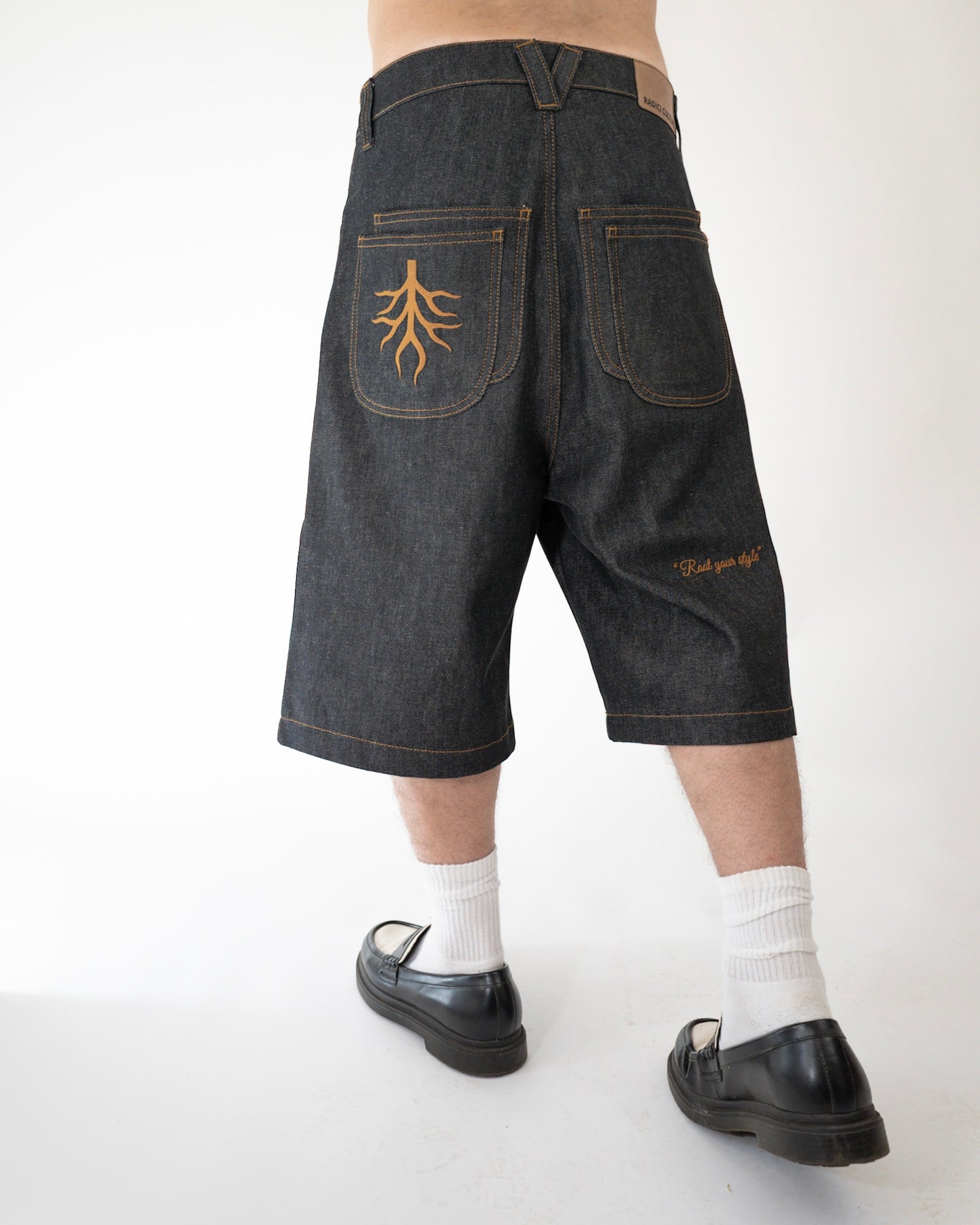 Dark Raw Denim Jorts