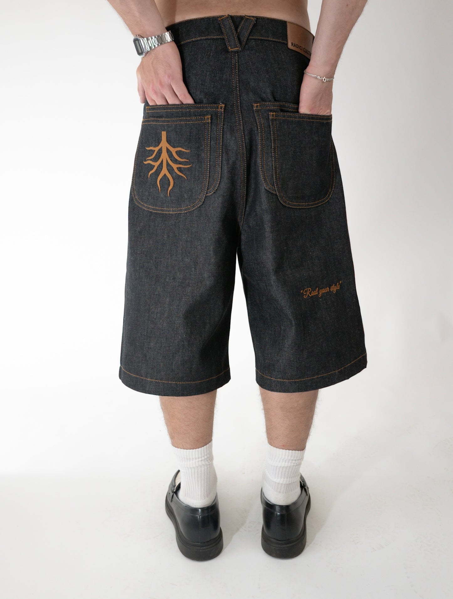 Dark Raw Denim Jorts