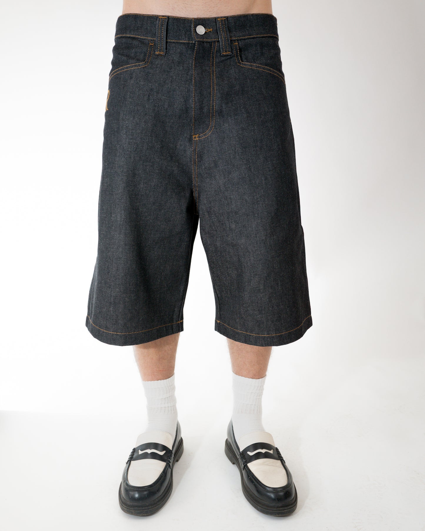 Dark Raw Denim Jorts