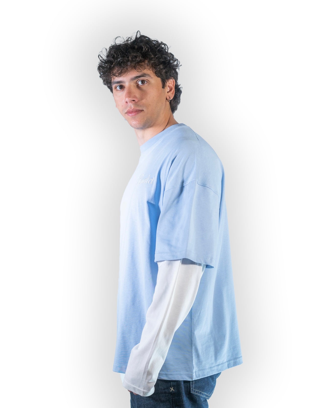 Double Sleeve Sky-Blue