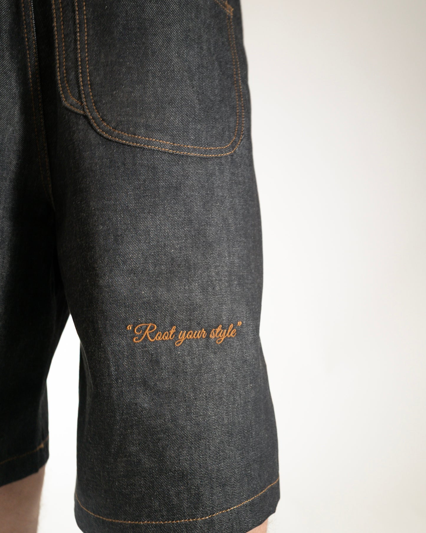 Dark Raw Denim Jorts