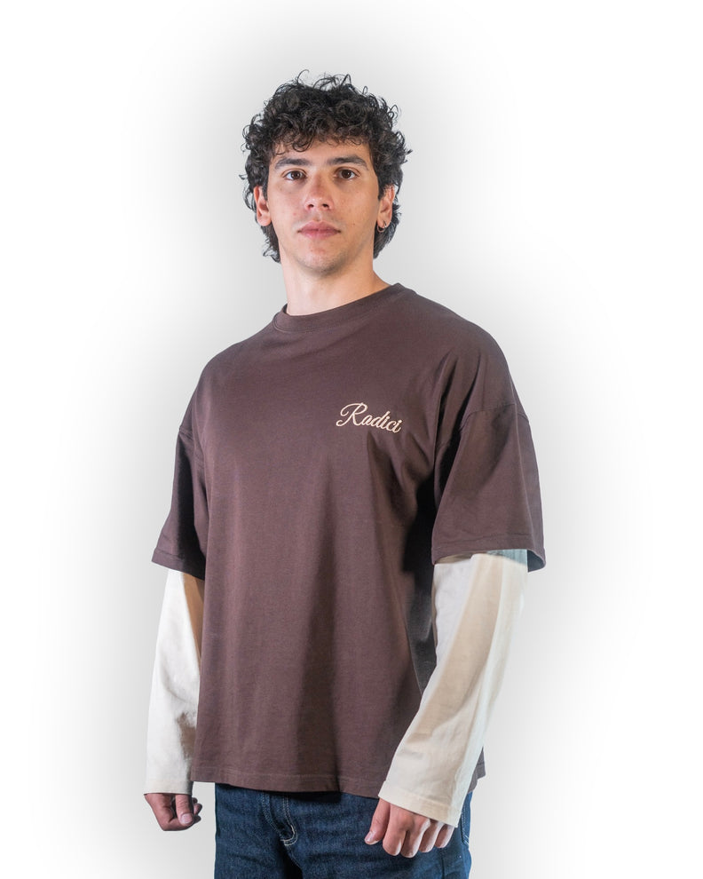 Double Sleeve Dark-Brown