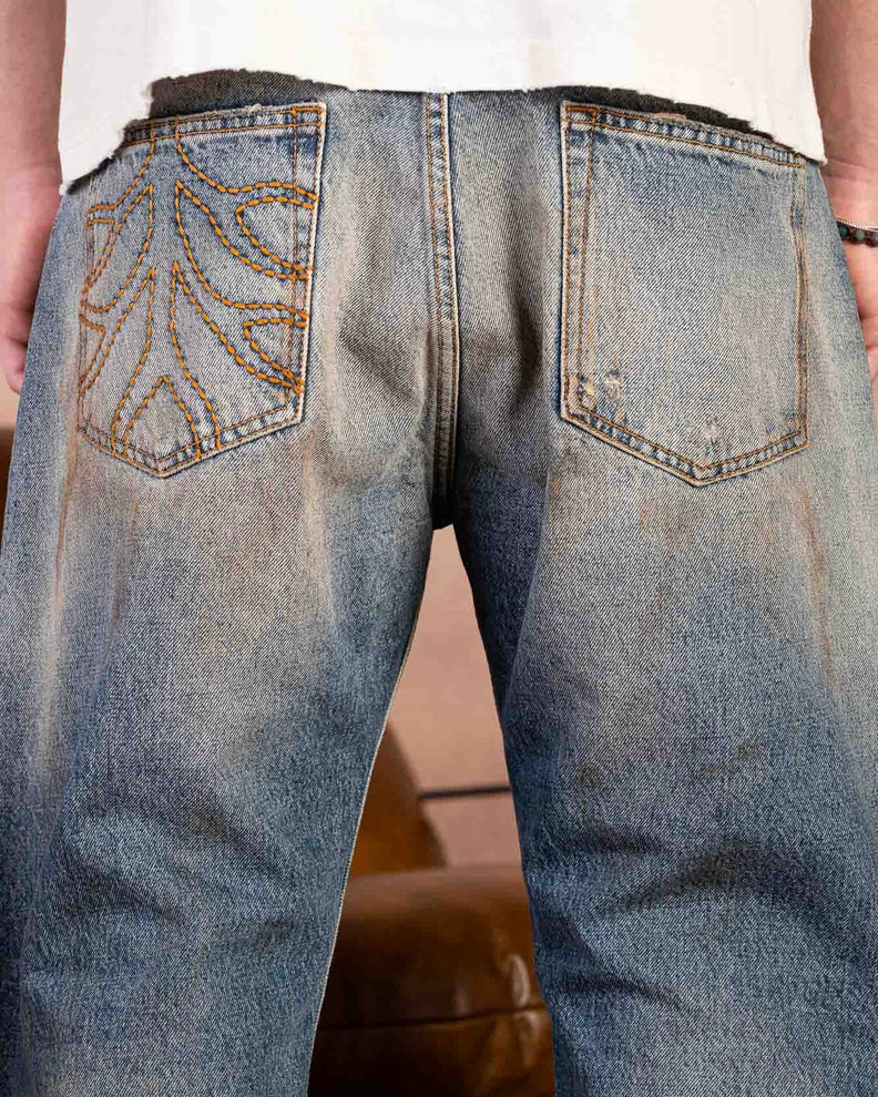 Dirty fade Bootcut Jeans