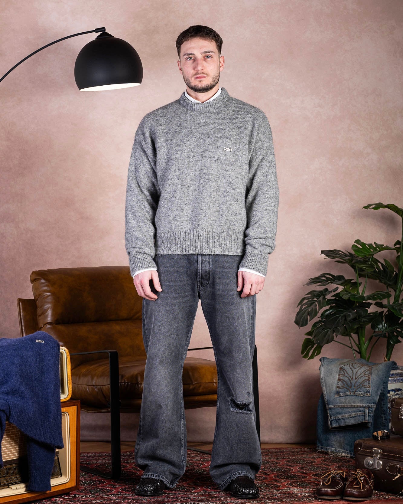 Graphite Alpaca Knit