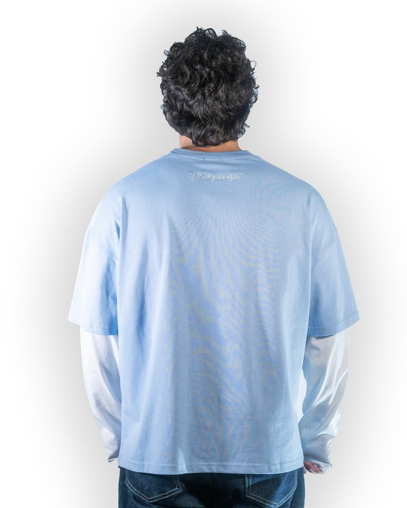 Double Sleeve Sky-Blue