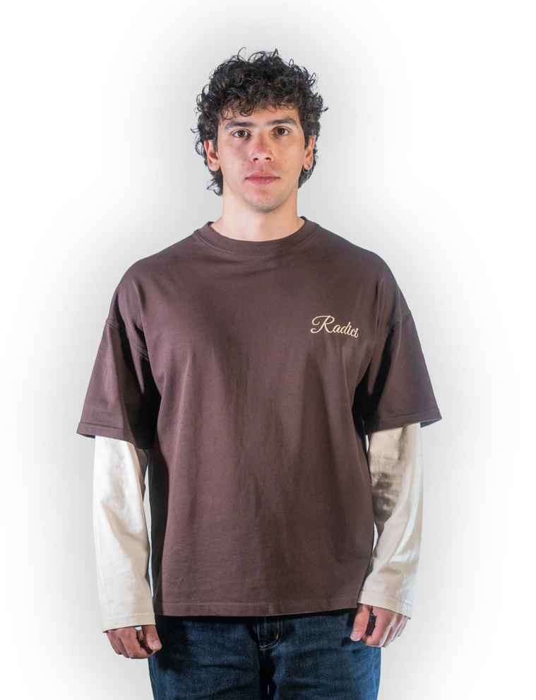 Double Sleeve Dark-Brown