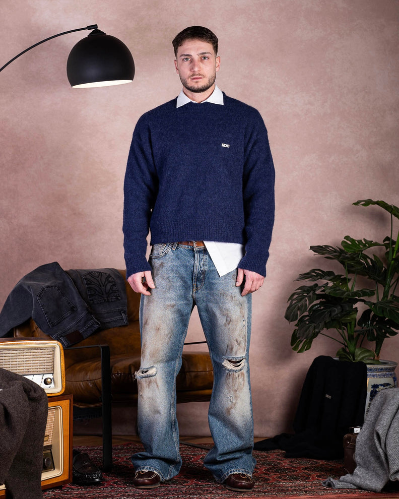Blue heaven Alpaca Knit