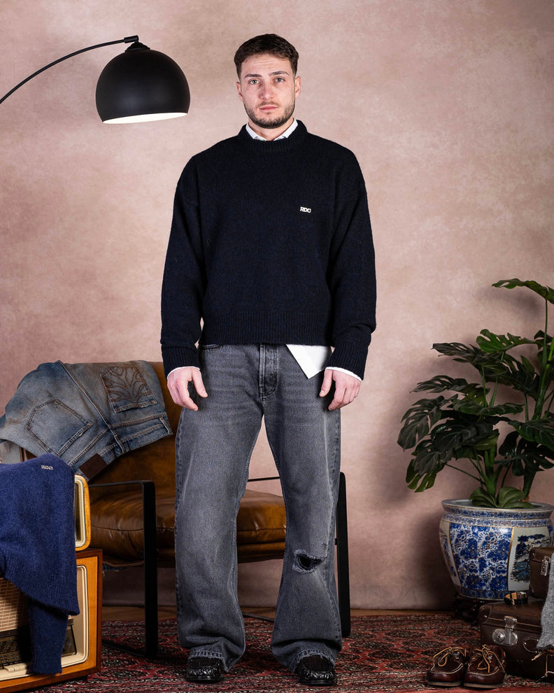 Deep shadow Alpaca Knit