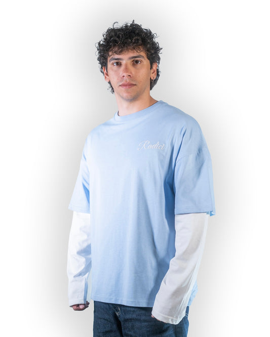 Double Sleeve Sky-Blue