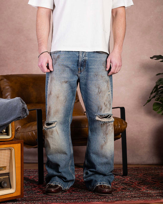 Dirty fade Bootcut Jeans
