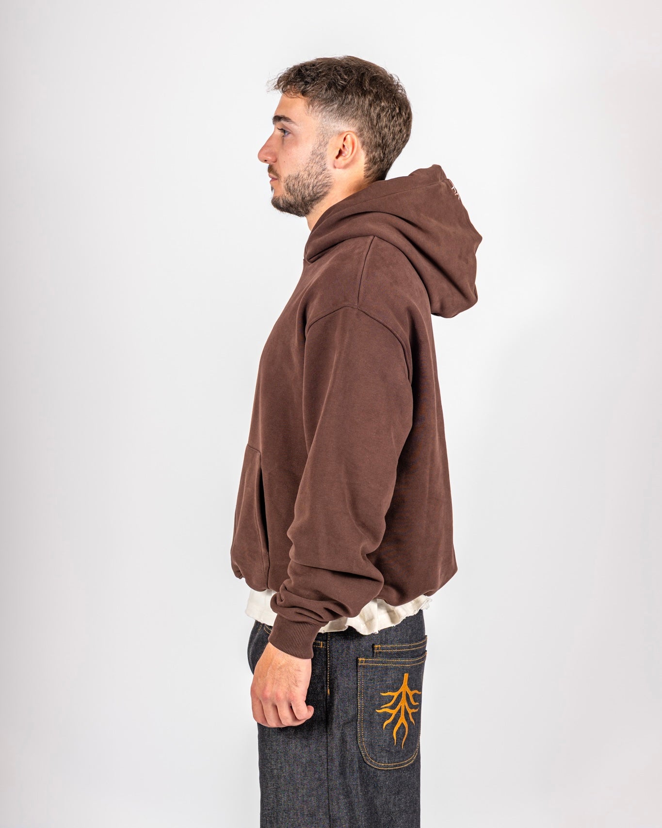 Hoodie Chocolate Brown