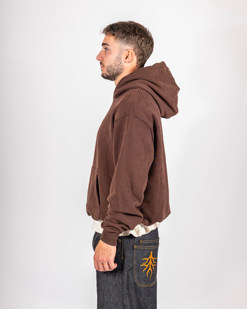 Hoodie Chocolate Brown
