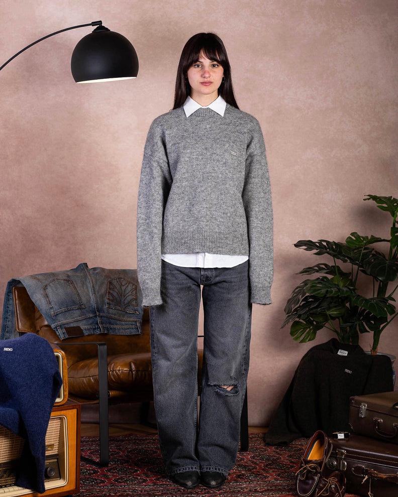 Graphite Alpaca Knit